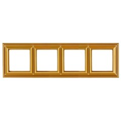 Рамка 4-ая для вертикальной и горизонтальной установки Jung ECO Profi Deco Золото