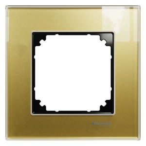 Рамка 1-ая Стекло M-Elegance Merten  Золото