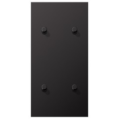 Центральная плата 2 поста вертикальная 4 тумблера типа цилиндр серия LS1912 Jung Dark