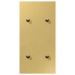 Центральная плата 2 поста вертикальная 4 тумблера типа конус серия LS1912 Jung латунь классик