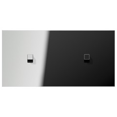 Центральная плата 2 поста горизонтальная установка 2 тумблера типа куб серия LS1912 Jung хром