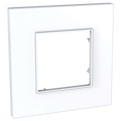Рамка Unica Quadro 1пост белая