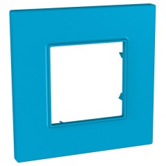 Рамка Unica Quadro 1 пост голубика