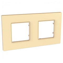 Рамка Unica Quadro 2 поста карамель