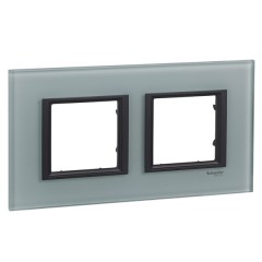 Рамка Unica Class 3 поста матовое стекло