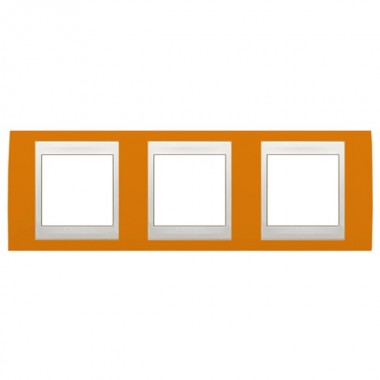 Отзывы Рамка Unica хамелеон 3 поста горизонтальная оранжевый/белая