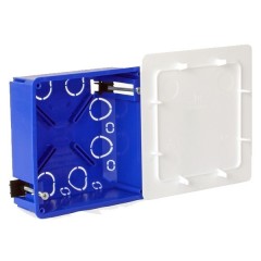 Коробка распаячная Промрукав диаметр 100х100х45мм скрытой проводки для гипсокартона [уп. 60шт]