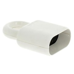 Розетка Legrand без заземления 6А с кольцом белая
