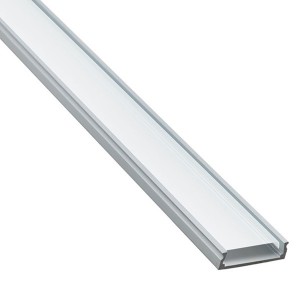 Профиль для светодиодной ленты LED CAB263 накладной 23,8х6мм (20мм) алюминиевый 2 метра