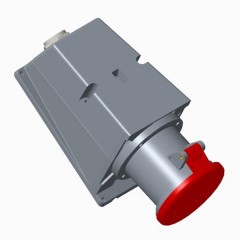 Розетка для накладного монтажа ABB 463 RS6 IP44 63A 3P+N+E