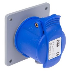 Розетка встраиваемая прямая ABB 232 RU6 IP44 32A 2P+E