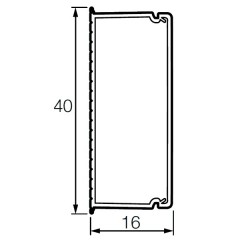 Мини кабель-канал 40x16мм Legrand METRA (кабельный короб)