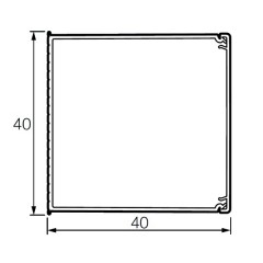 Мини кабель-канал 40x40мм Legrand METRA (кабельный короб)