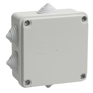 Отзывы Коробка КМ41233 распаячная для открытой проводки 100х100х50 мм IP44 (6 гермовводов) ИЭК