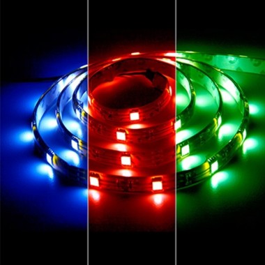 Купить Светодиодная лента LS607 60SMD(5050) 14.4W/m 12V IP65 5000х10х3.8mm RGB