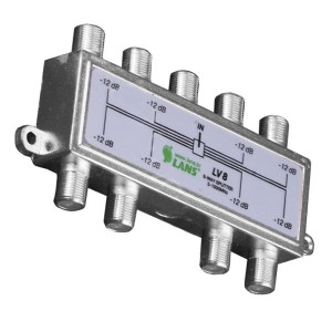 Делитель ТВ LANS 8 выходов 5-1000 МГц под F-разъём
