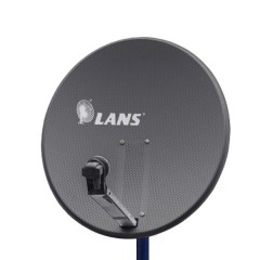 Антенна перфорированная офсетная LANS-65 с азимутальной фиксиpованной подвеской темная