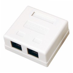 Компьютерная розетка двойная 2хRJ-45 cat.5e