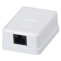 ITK Настенная информационная розетка RJ45, кат.5Е UTP, 1-порт