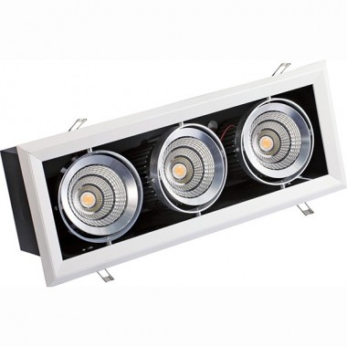 Купить Карданный светодиодный светильник FL-LED Grille-111-3 90W 4000K 7200lm 525x195mm