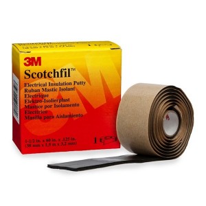 Купить Электроизоляционная мастика 3M Scotchfil черная 38мм х 1,5 метра (от -40°С до +80°С)