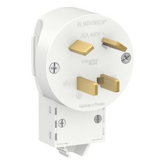 Вилка силовая Schneider Electric 3Р+N, 32А, 400В, белая