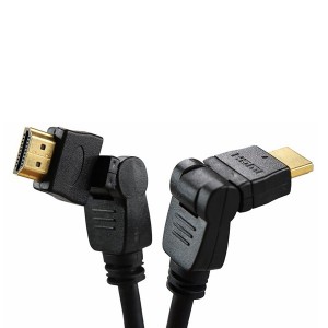 Отзывы Шнур HDMI-HDMI gold 2М с фильтрами угловой 360°