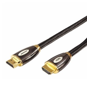 Шнур Luxury HDMI-HDMI gold 2М шелк золото 24к с фильтрами