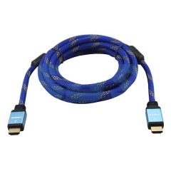 Шнур HDMI-HDMI gold 1.5М шелк с фильтрами