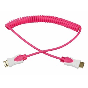 Отзывы Шнур HDMI- HDMI 2М розовый витой
