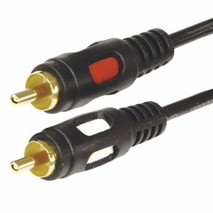 Шнур 2RCA Plug-2RCA Plug 1.5М GOLD