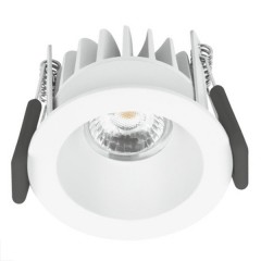 Светильник светодиодный DOWNLIGHT SPOT-DK LED FIX 7W 3000K 230V IP44 580Lm d66/D70/H58mm белый LEDVA