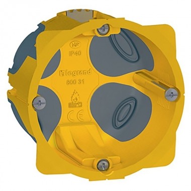Отзывы Установочная коробка диаметр 67мм глубина 50мм подрозетник герметичный EcoBatibox Legrand