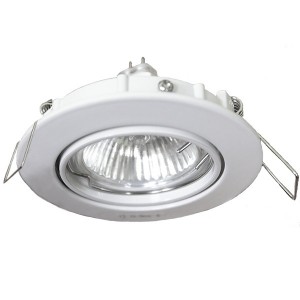 Купить Светильник точечны Osram HALOGEN ECO KIT 50W WT белая эмаль поворотный+лампа+транс d83/d72x100mm