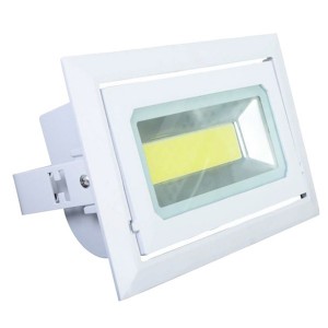 Обзор Светодиодный светильник поворотный downlight FL-LED DLD 40W 4200K 3600Lm 243x150  h90mm