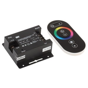 Отзывы Контроллер с ПДУ радио (черный) RGB 3 канала 12В 216Вт для RGB ленты IEK