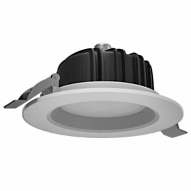 Обзор Cветильник светодиодный ВАРТОН Downlight круглый встраиваемый 190*75 16W 4000K IP54 RAL9010 белый