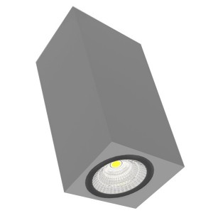 Светильник LED "ВАРТОН" DL-02 Cube накладной 100*110 12W 4000K 35° RAL7045 серый матовый