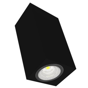 Светильник LED "ВАРТОН" DL-02 Cube накладной 100*110 12W 4000K 35° RAL9005 черный матовый