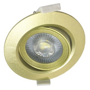 Светильник светодиодный PSP-R 9044 7W 4000K 38° GOLD/золото круг/поворот IP40 Jazzway