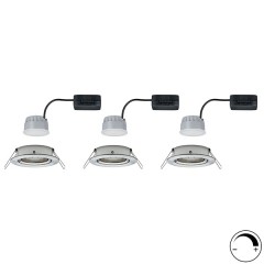 Светильник встраиваемый Paulmann комплект Nova Coin 3 step DIM LED 3x6.5W (100%/50%/25%/off)