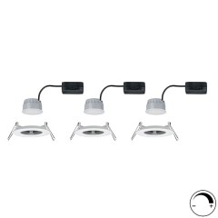 Светильник встраиваемый Paulmann комплект Nova Coin 3 step DIM LED 3x6.5W (100%/50%/25%/off)