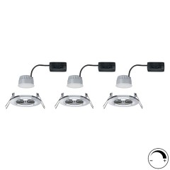 Светильник встраиваемый Paulmann комплект Nova Coin 3 step DIM LED 3x6.5W (100%/50%/25%/off)