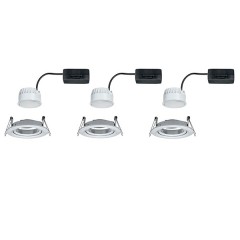 Светильник встраиваемый Paulmann Nova Coin LED 3x6,5W Матовый алюминий