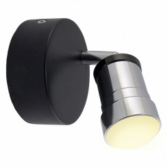 Спот LED СНС 5Вт, 3000 K, 230 В, 50 Гц, IP44, Костус, черный/хром TDM