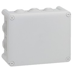 Коробка квадратная Legrand Plexo IP 55 180x140/86 IK 07 10 кабельных вводов серый
