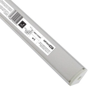 Купить Профиль для светодиодной ленты 1616 2м комплект, угловой, матовый рассеиватель TDM