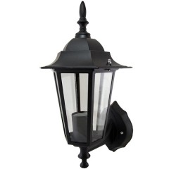 Светильник 6060-01 садово-парковый шестигранник, 60Вт, вверх, черный TDM