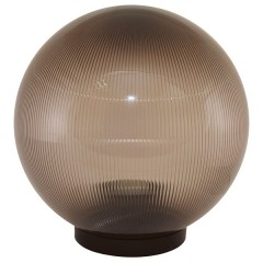 Светильник НТУ 02-100-355 шар дымчатый с огранкой d350 мм TDM