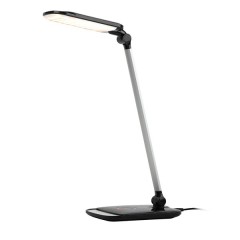 Светильник светодиодный настольный ЭРА NLED-460-14W-BK-S черный с серебром USB для зарядки устройств